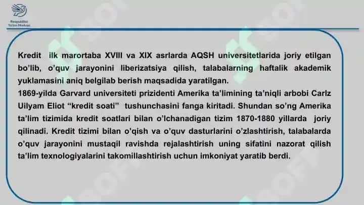 Kredit modul tizimi 4