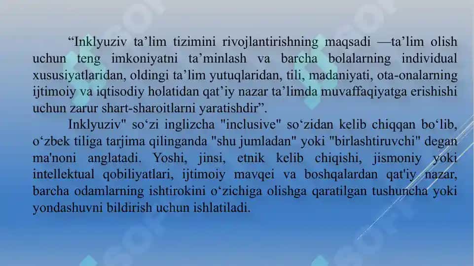 Inklyuziv va boshlangʻich korreksion taʼlimda interfaol metodlardan foydalanish 2