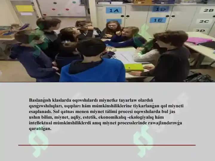 Baslawish klass o'qiwshilarida unamlilikaziyletler diqaliplestiriw 3