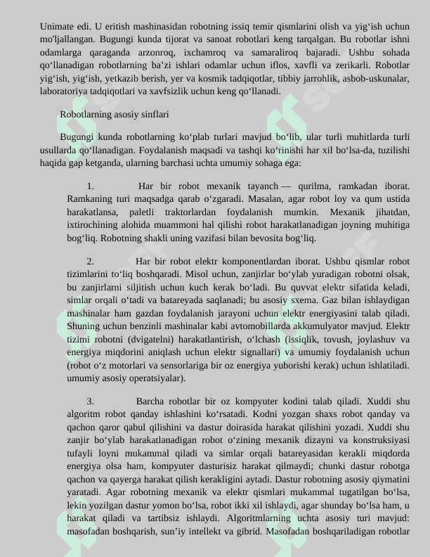 ROBOTLARNI BOSHQARISH TIZIMLARI 7