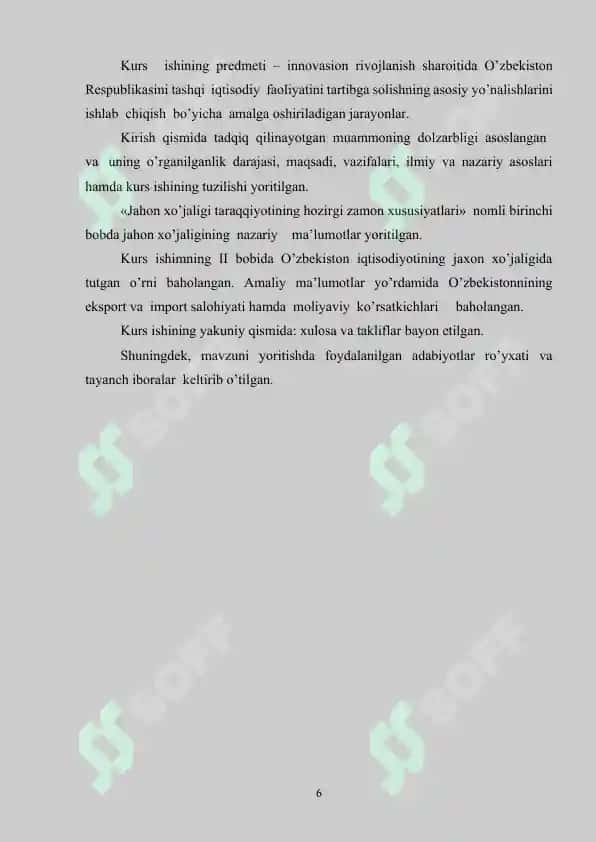 JAHON XO’JALIGI TARAQQIYOTINING  HOZIRGI ZAMON  XUSUSIYATLARI 6