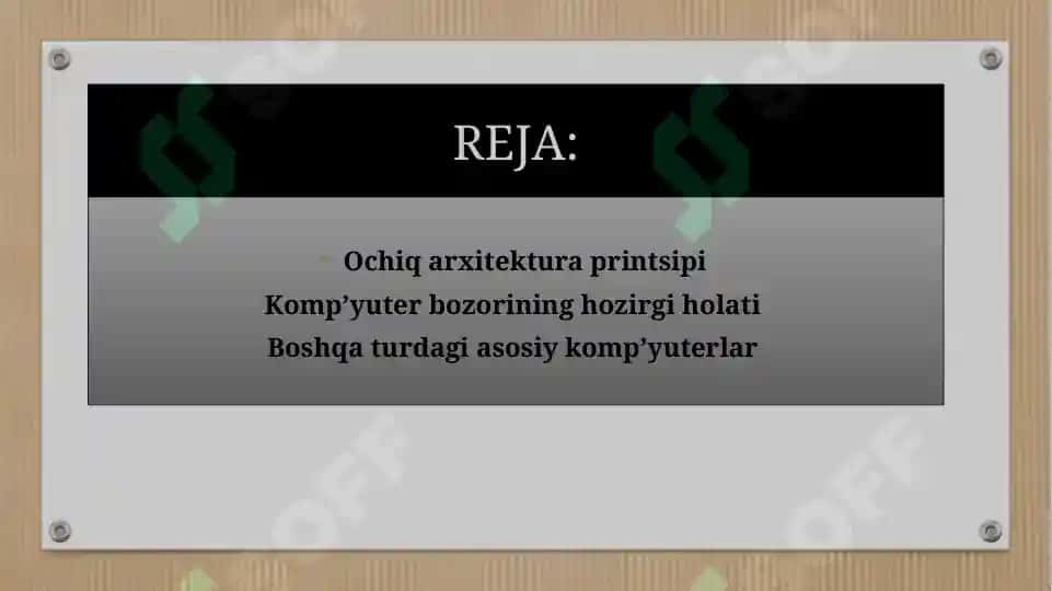 Dasturiy ta'minot va uning rivojlanib borishtendensiyalari 2