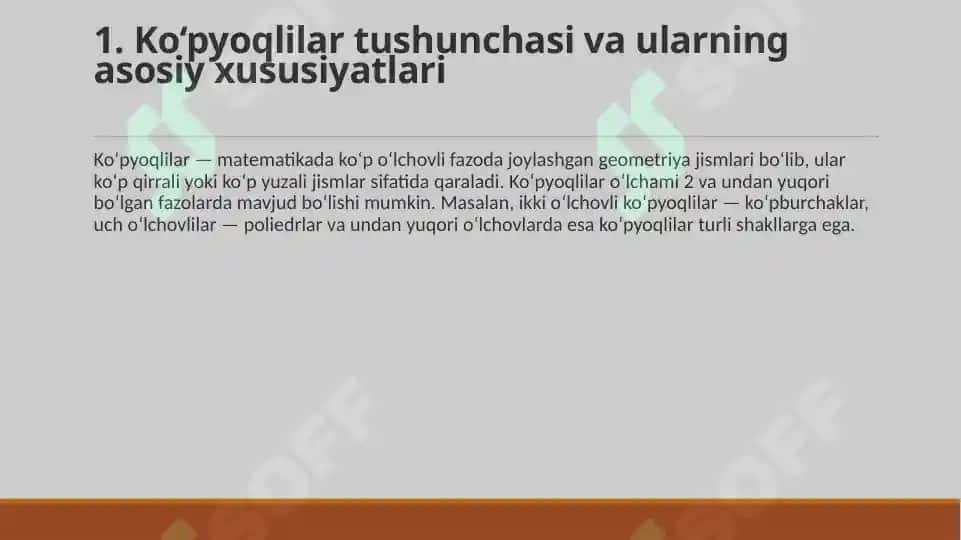 Ko‘pyoqlilar 3