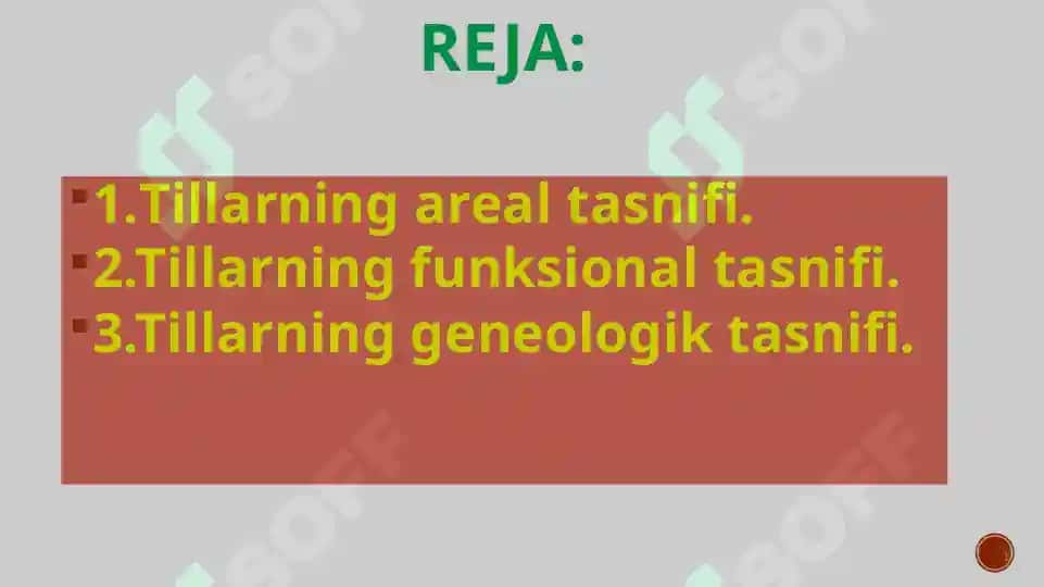 Dunyo tillarning genealogik tasnifi 2