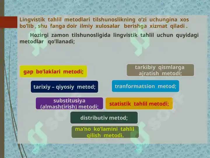 Lingvistik tahlil metodlari 4