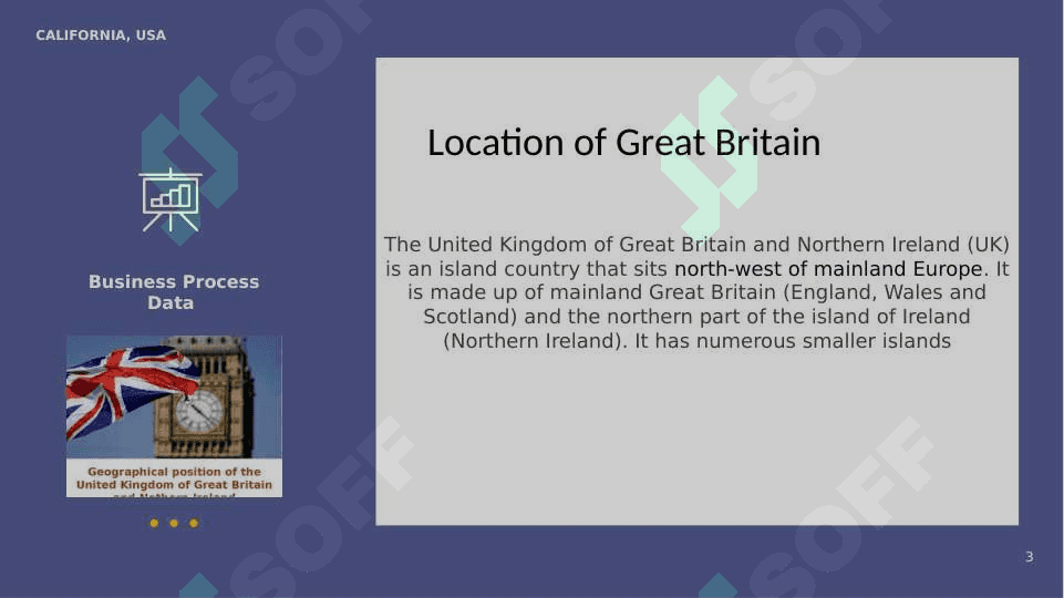 The geographical Position of Great Britain 3