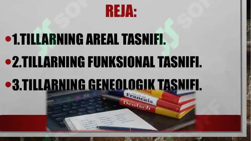 DUNYO TILLARNING GENEALOGIK TASNIFI 2