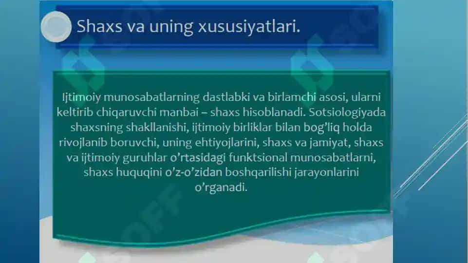 Shaxsning ijtimoiylashuvi 3