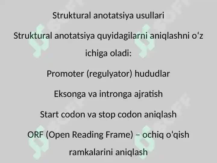 Genlarni anotatsiyalash usullari 4
