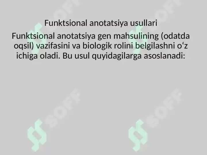 Genlarni anotatsiyalash usullari 8