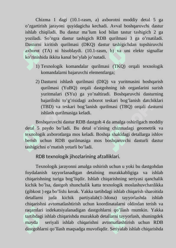 Zomanaviy RDB asbob uskunalar va ularga qo’yiladigan talablar 3