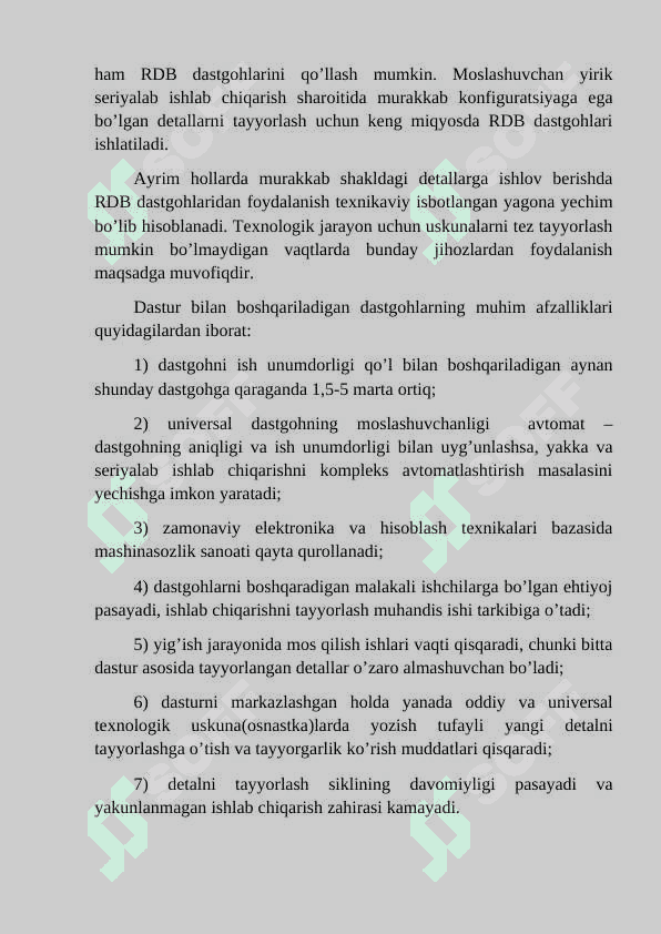 Zomanaviy RDB asbob uskunalar va ularga qo’yiladigan talablar 4