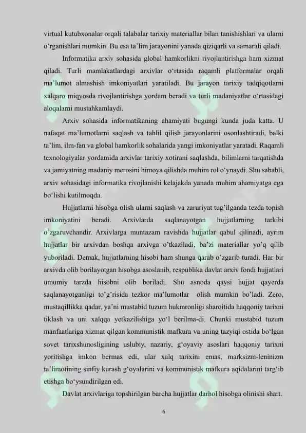 Tarixiy Informatika 6