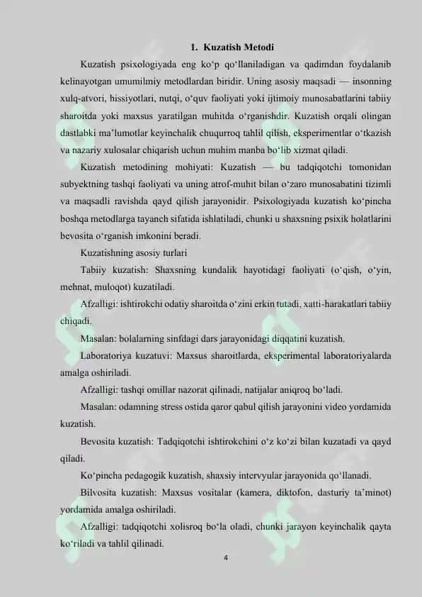 Eksperiment psixologiyadagi umum ilmiy metodlari 4