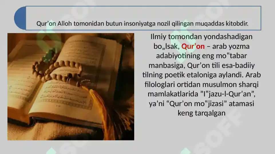 Mustaqillik yillarida Qur’onning o’zbek tiliga tarjima qilinishi va tafsirlari 2