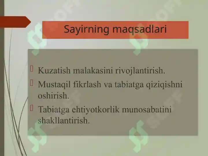 Sayirni o'tkazish mohiyati va ularning turlari 3