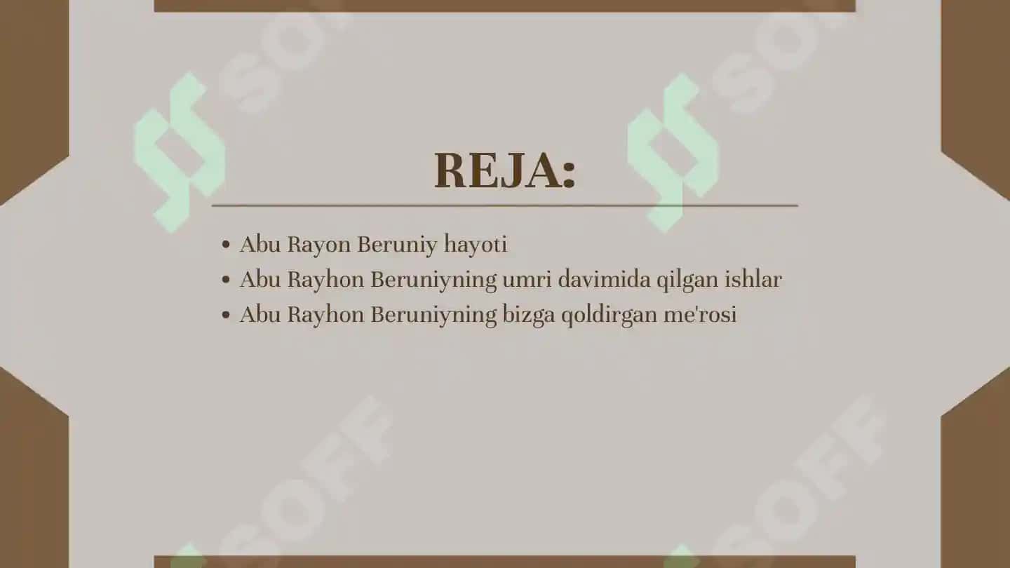 Abu Rayhon Beruniy haqida ma'lumotlar 3
