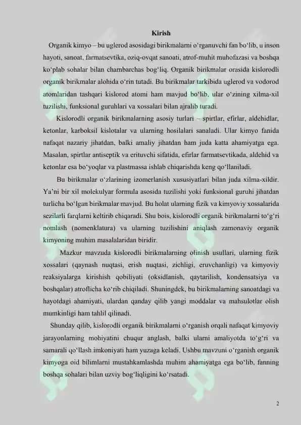 Kislorodli organik birikmalar 2