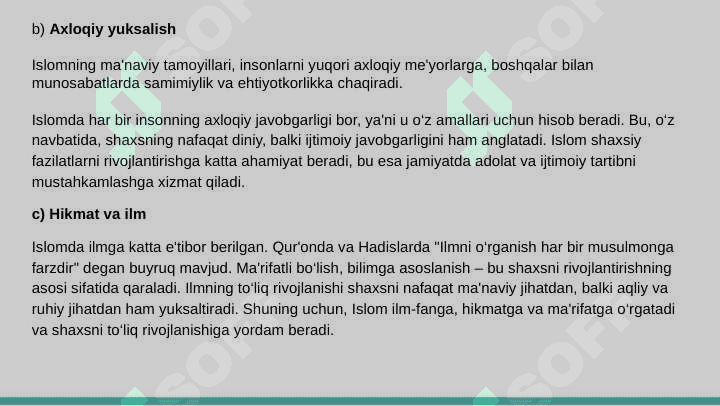 Islom ma'naviyati va ma'rifatining shaxs va jamiyat munosabatlariga ta'siri 4