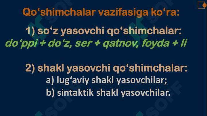 MORFEMIKA SÒZ TARKIBI 4