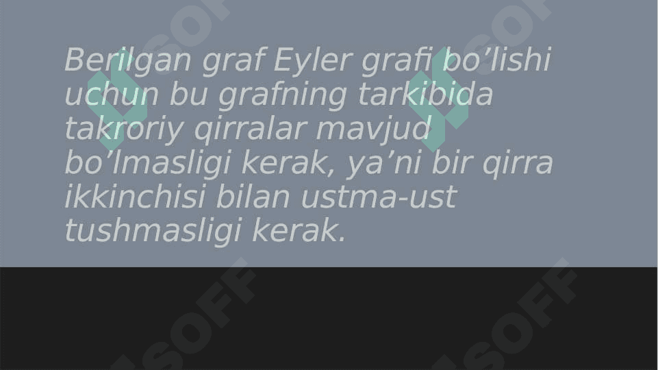 Eyler va Gamilton graflari 2