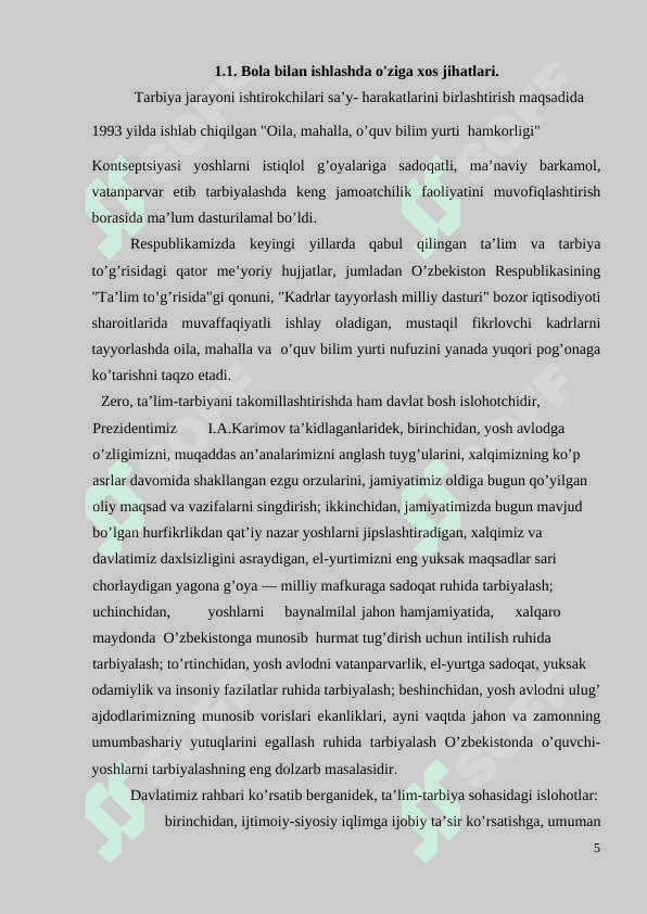 Maktabgacha taʼlim muassasalarida bolaga taʼlim tarbiya berishda individual yondashuv shakli 5