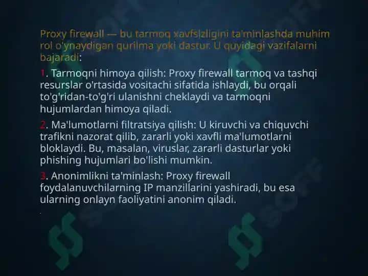 Firewall turlari 5