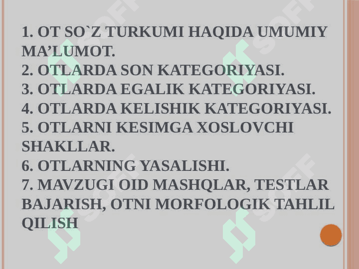 Grammatika Morfologiya mustaqil soʻz turkumlari 2