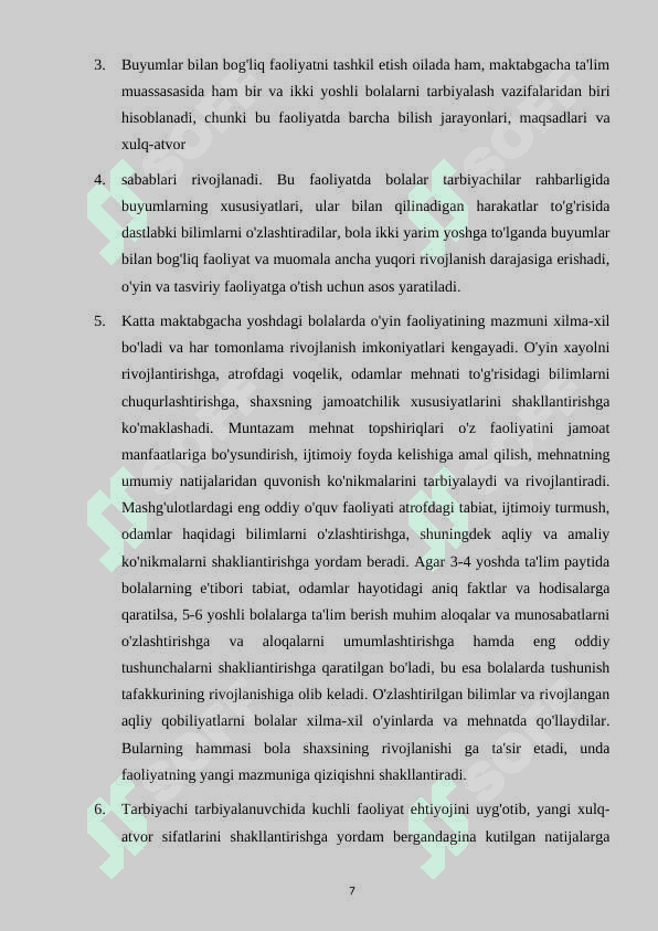 Uslubchining taʼlim tarbiya ishlariga rahbarligi 7
