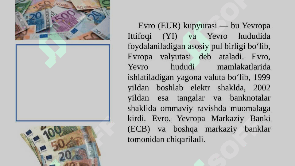yevro kupyurasi haqida ma`lumot 3