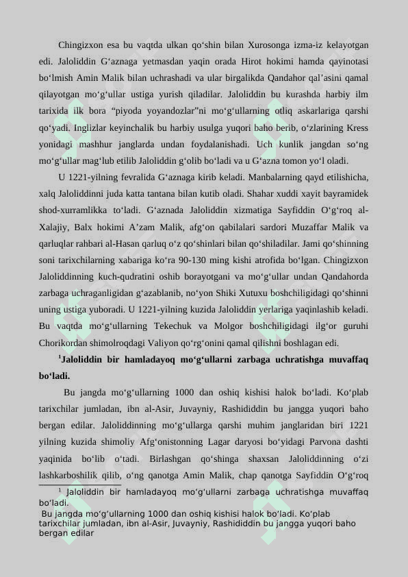 Jaloliddin Manguberdi-Vatan himoyachisi 5