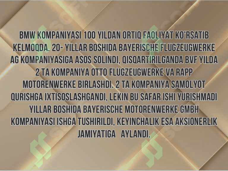 BMW kompaniyasi 4