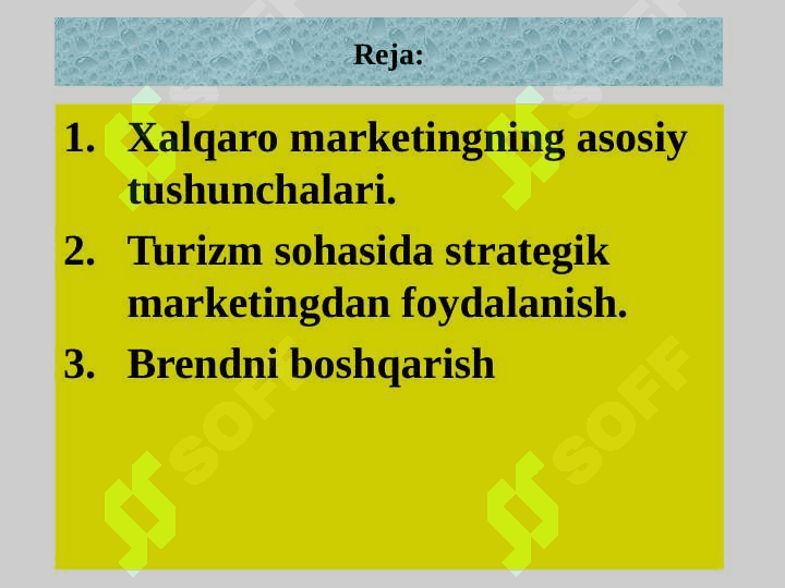 Xalqaro marketingda brendni boshqarish 2