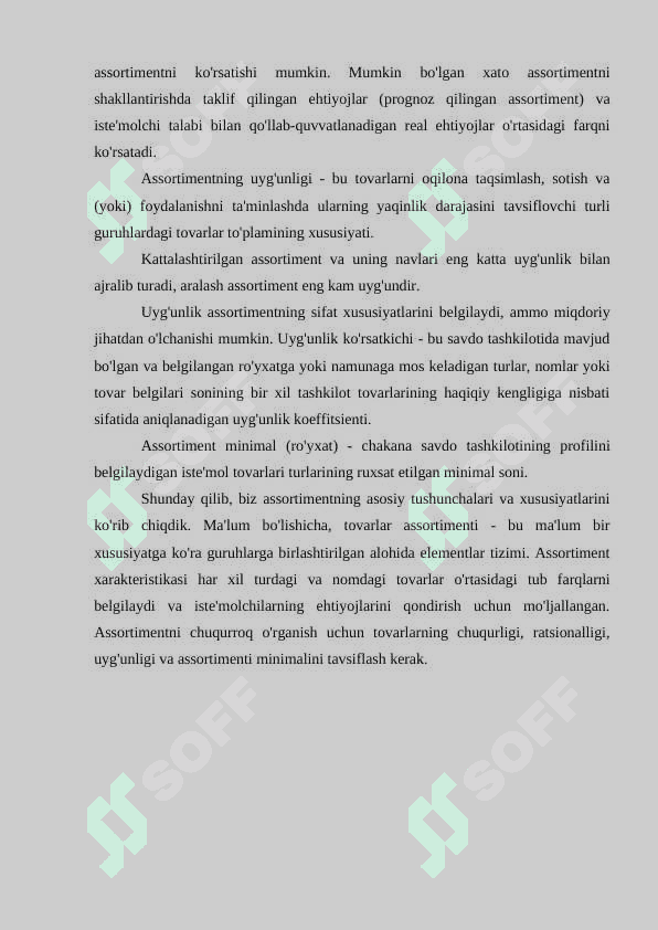 Mahsulot assortimentini boshqarish 8