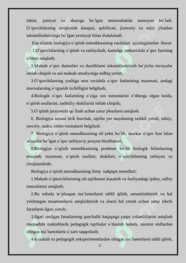 Maktab oʻquv rejasidagi biologik taʼlimning oʻziga xos tomonlari 3