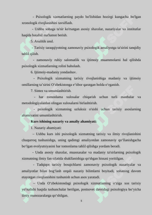 Psixologik xizmat fani rivojlanishining ilmiy tarixiy asoslari 5