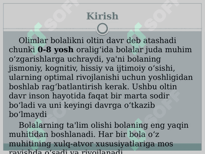 Maktabgacha yoshdagi bolalarning tajovuzkor xatti-harakatlarining sabablarini aniqlash. 2