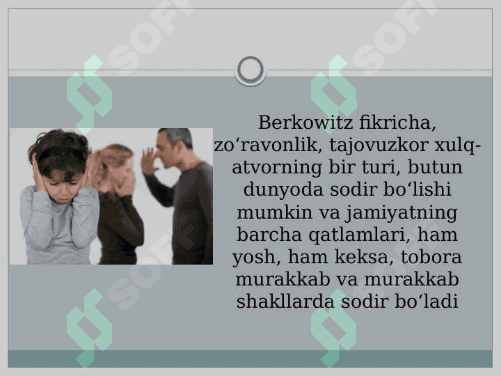 Maktabgacha yoshdagi bolalarning tajovuzkor xatti-harakatlarining sabablarini aniqlash. 5