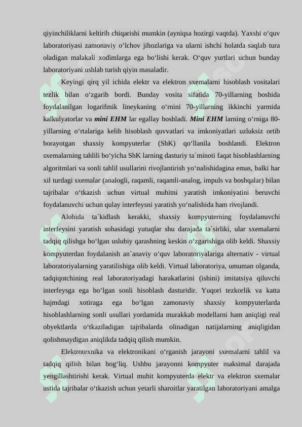 Elektron sxema simulyatorlari. Elektron sxema simulyatorlarining turlari,  afzalliklari va qo’llanilishi 4