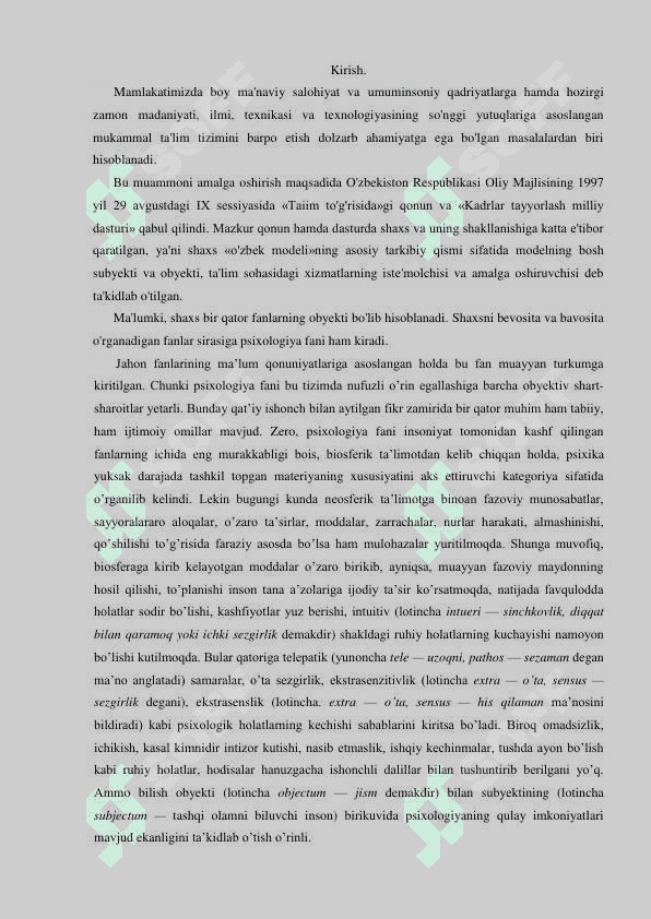 Hozirgi zamon  psixologiyasi vazifalari 3