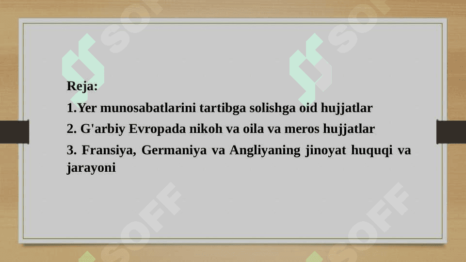 O‘rta asrlarda G‘arbiy Yevropada qonunchilikka oid arxivlar 2