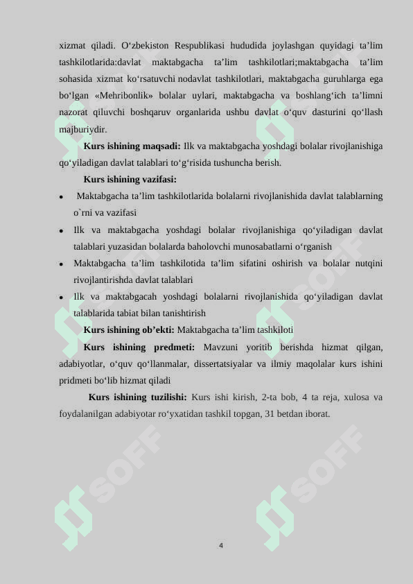 Ilk va maktabgacha yoshdagi bolalar rivojlanishiga qoʻyiladigan davlat talablari 4