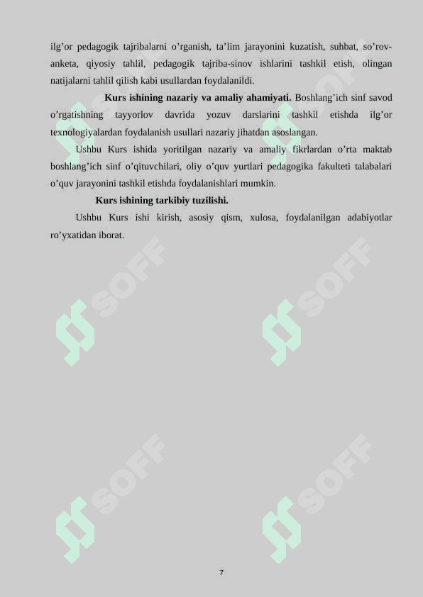 Savod oʻrgatish davrida boʻgʻin ustida ishlash 7