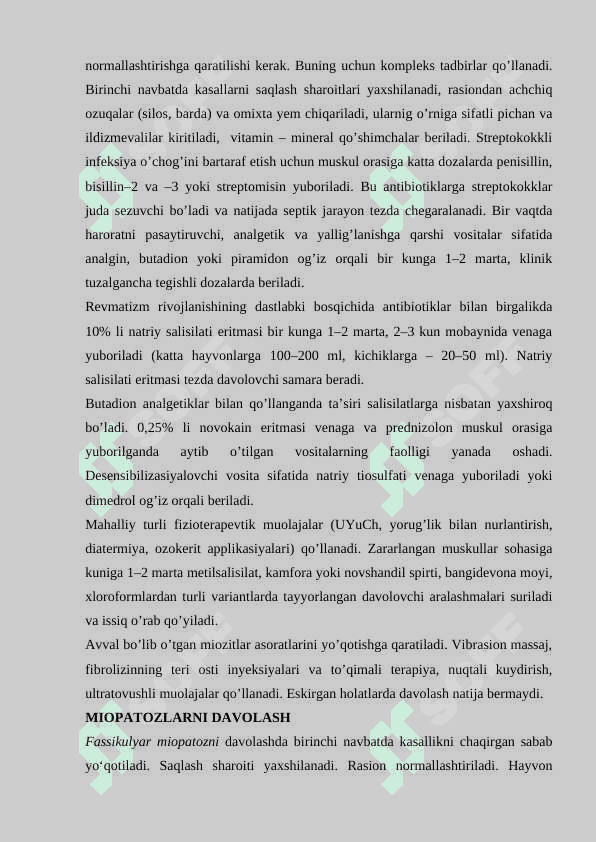 XIZMAT OTLARIDA PAY KASALLIKLARI VA ULARNI DAVOLASH USULLARI. 2