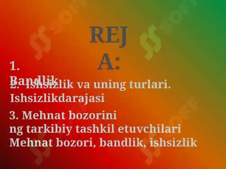 Bandlik va ishsizlik 2