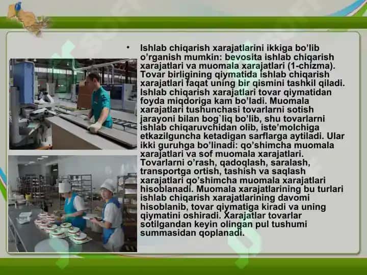 Ishlab chiqarish xarajatlarining tushunchasi va uning tarkibi, turlari 3