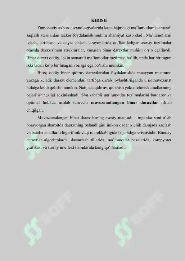 Muvozanatlangan binar daraxtlar 3