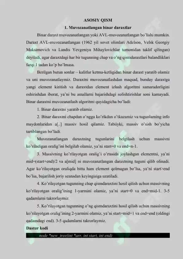 Muvozanatlangan binar daraxtlar 4