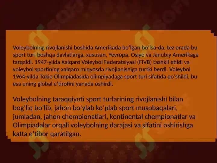 BOLALAR VA O‘SMIRLAR SPORT MAKTABLARIDA VOLEYBOL MASHG’ULOTLARINI TASHKIL ETISH 4