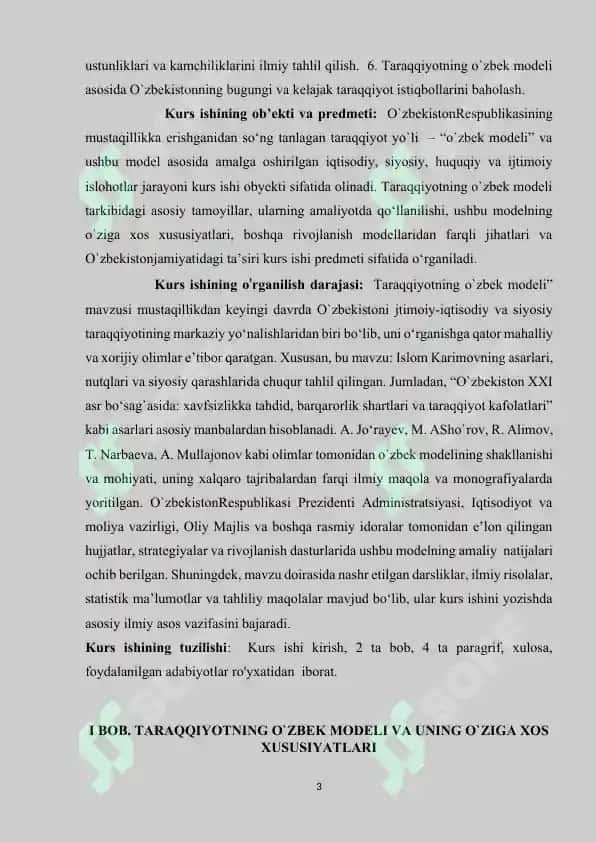 TARAQQIYOTNING O`ZBEK MODELI 3